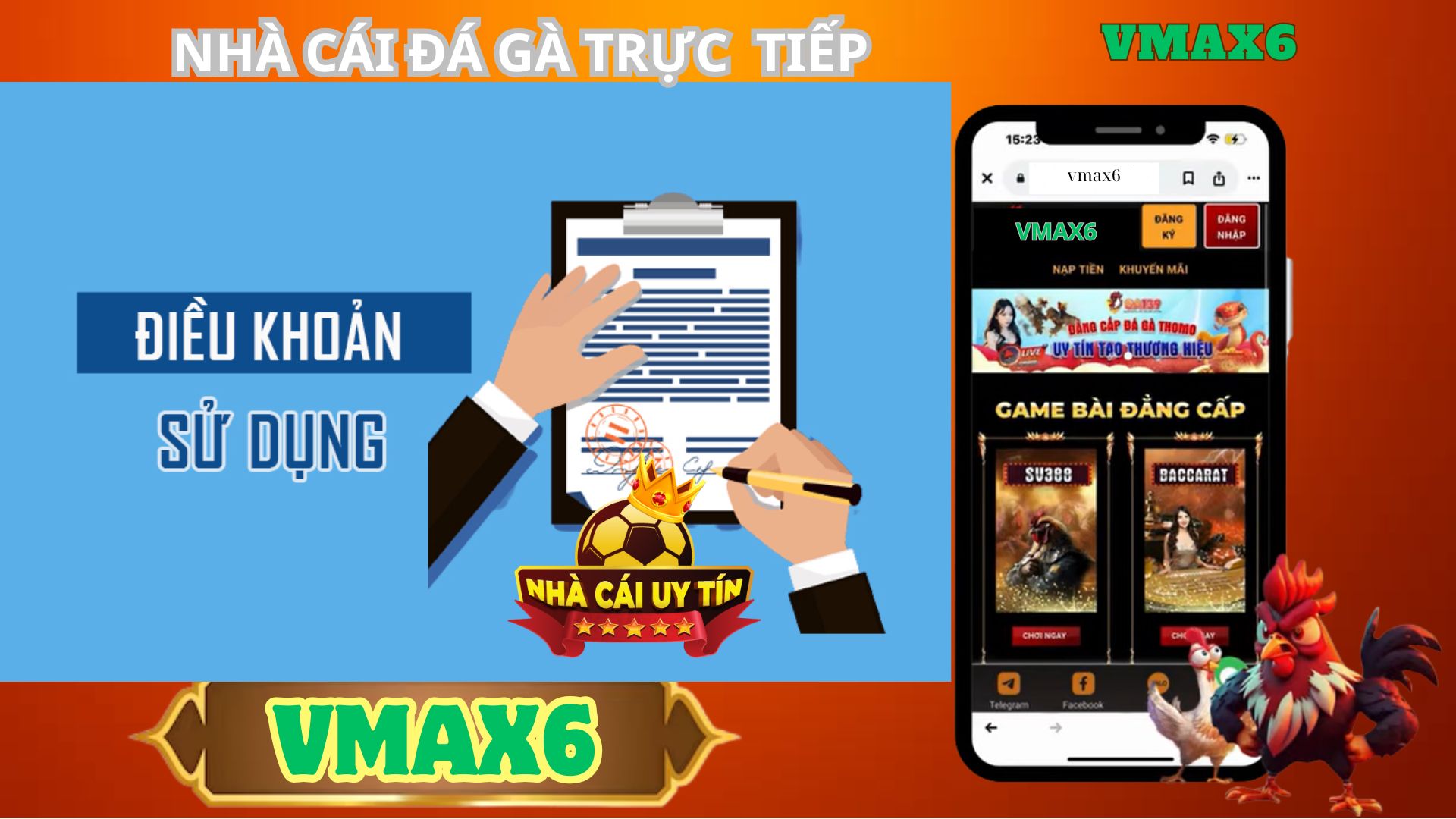 Điều khoản sử dụng Nhà Cái Đá Gà Trực Tiếp Vmax6